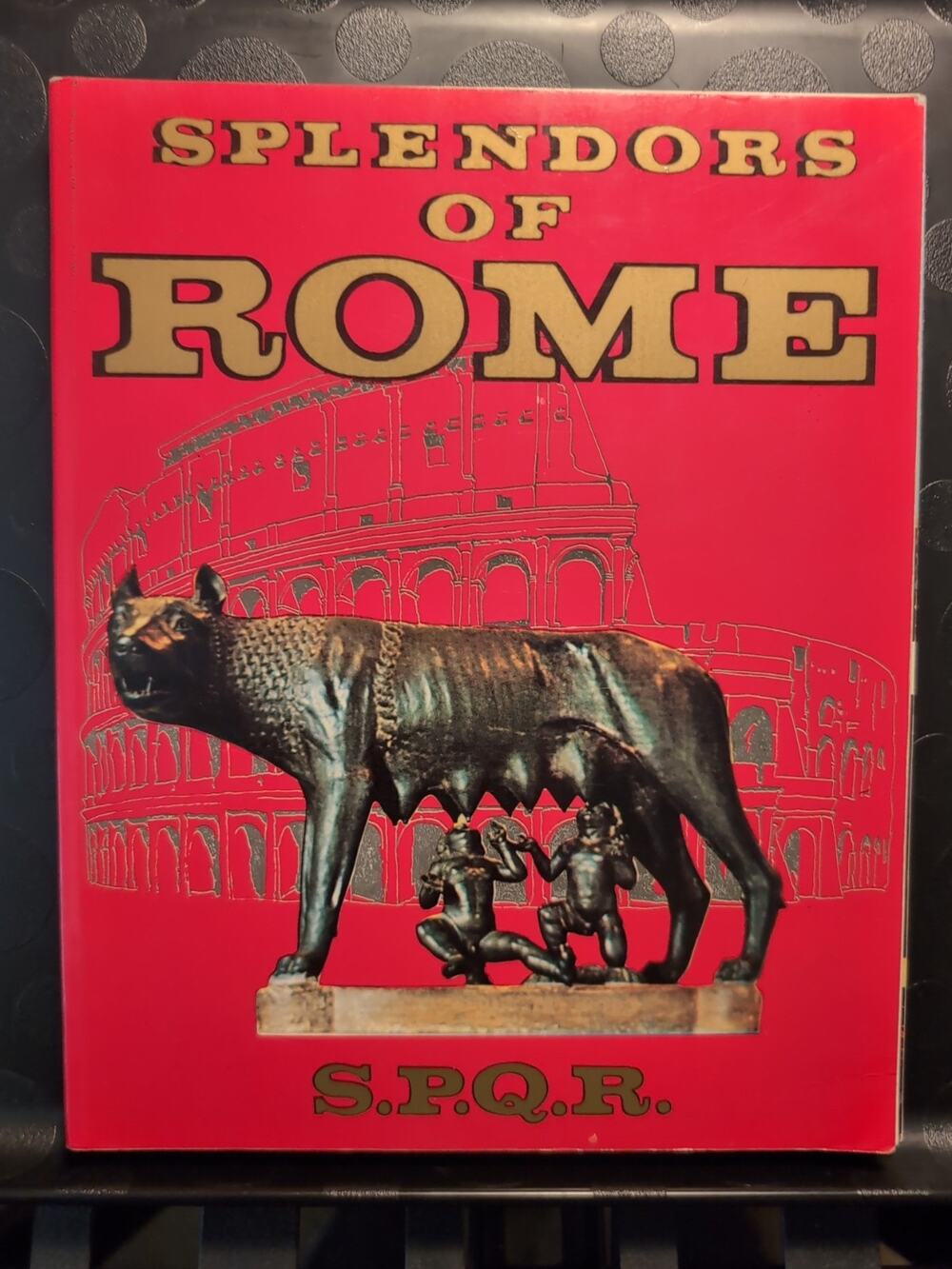 1975 Splendors of Rome & Vatican Softcover & Map by Tullio Polidori